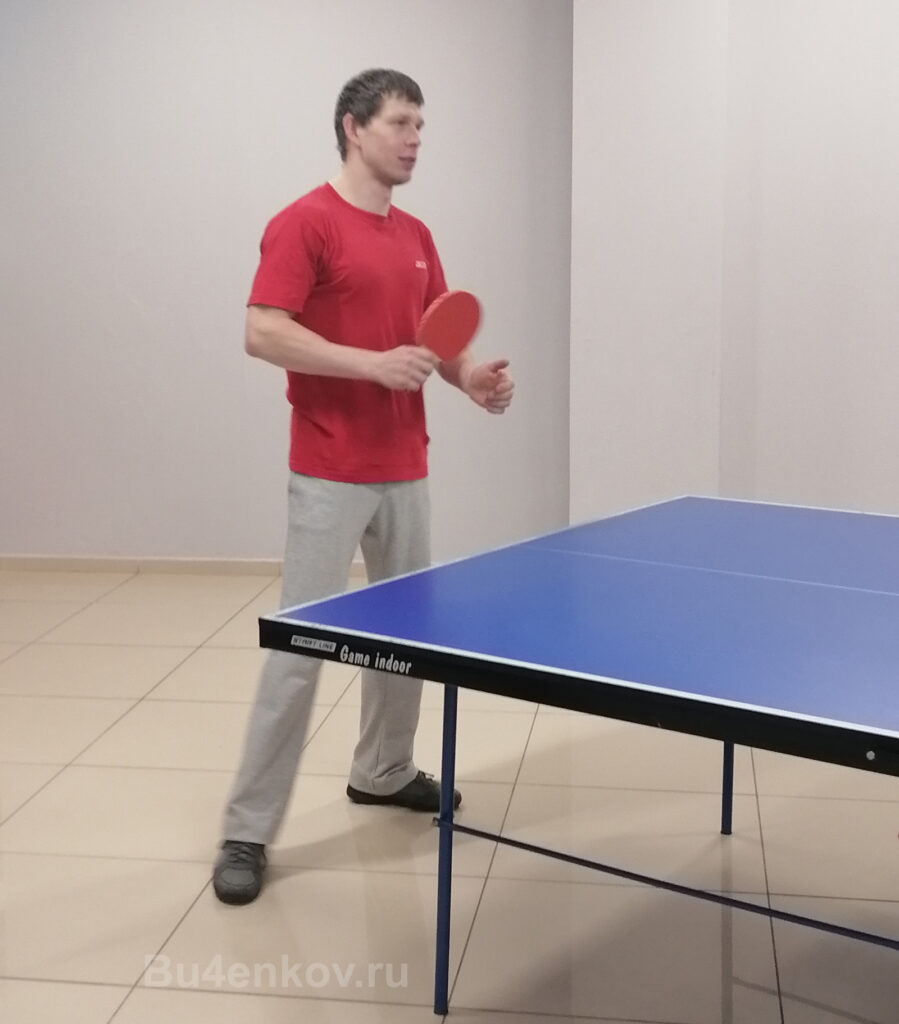 Игра в настольный теннис
